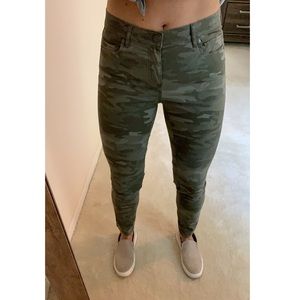 Camo print pants